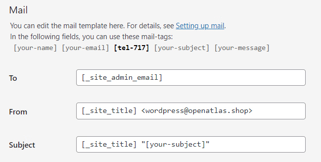 آموزش افزونه Contact Form 7