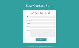 فرم تماس ساده و راحت Contact Form Clean and Simple