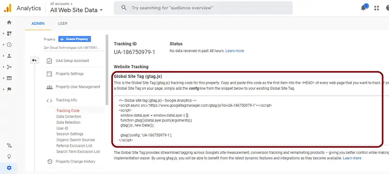 آموزش اضافه کردن سایت در گوگل آنالیتیکس