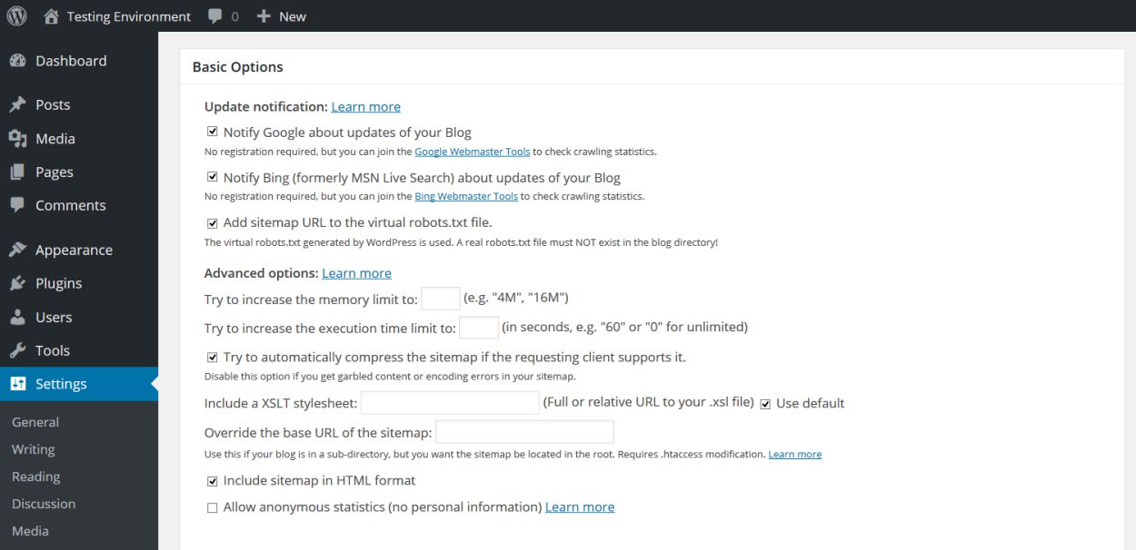 2- آموزش تنظیمات افزونه Google XML Sitemaps