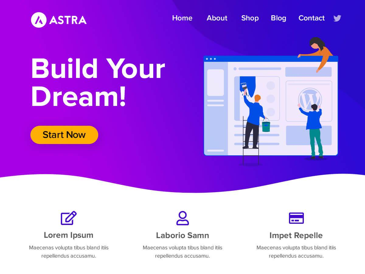 قالب Astra | بهترین پوسته های وردپرس انگلیسی