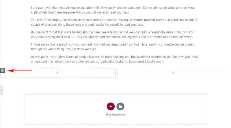 آموزش افزودن ستون در المنتور