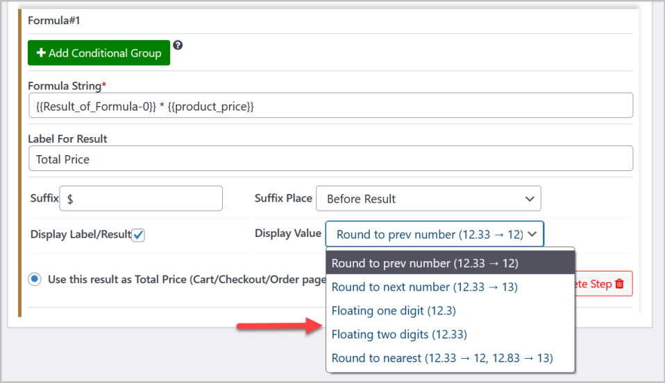 افزونه Price by Formula Calculator 