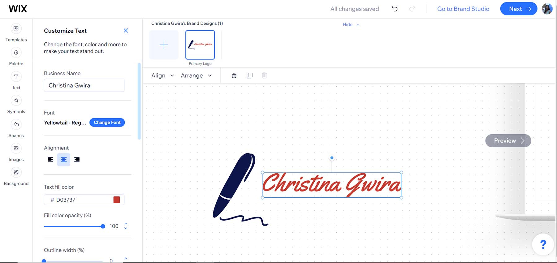 سایت Wix Logo Maker | بهترین سایت طراحی لوگو با هوش مصنوعی