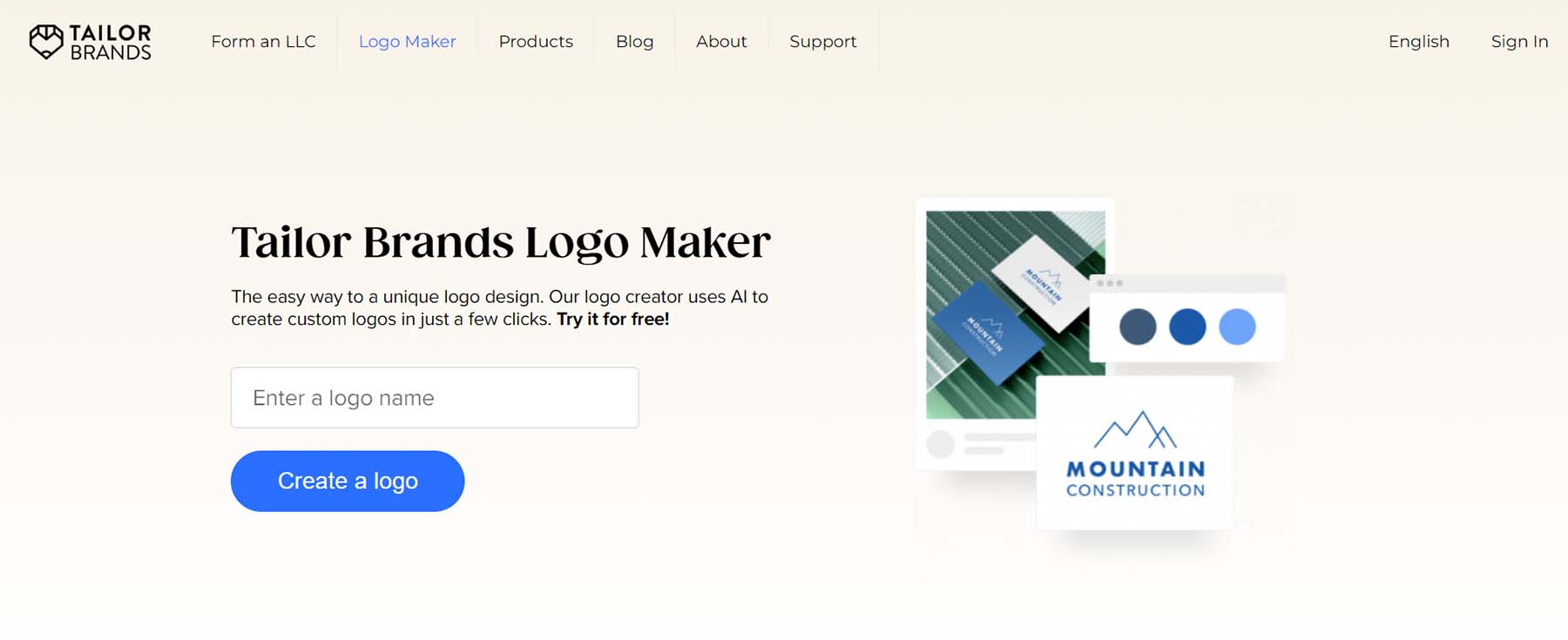سایت Tailor Brands Logo Maker | بهترین سایت ساخت لوگو رایگان