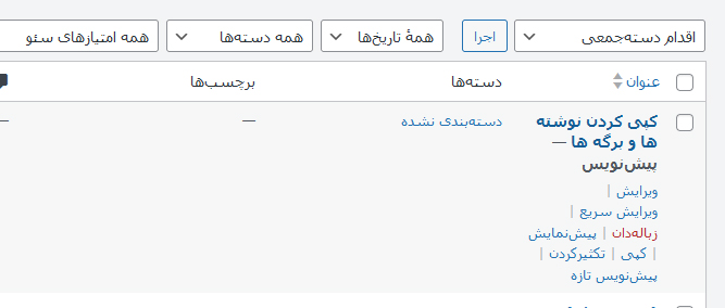 آموزش کپی کردن نوشته ها و برگه ها با افزونه Duplicate Page