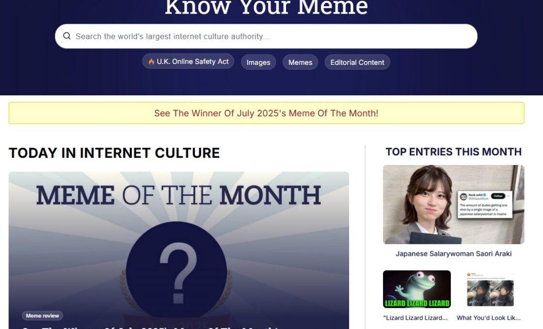 سایت meme به نام Know Your Meme