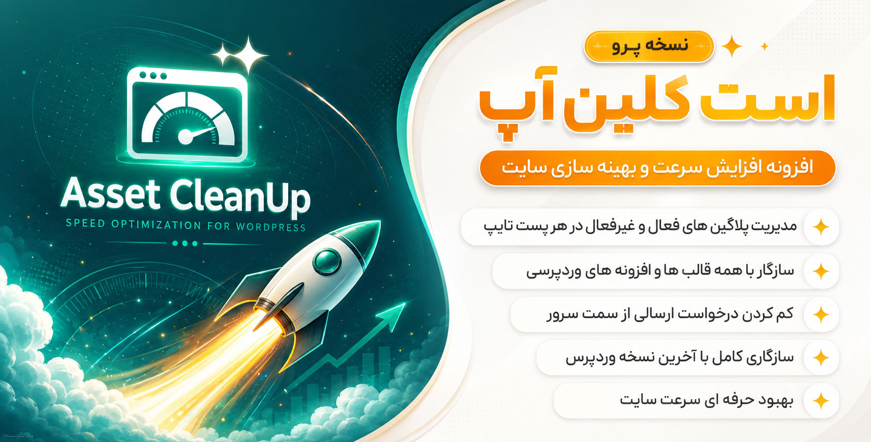 افزونه Asset CleanUp Pro | افزایش سرعت بارگذاری سایت و کم کردن حجم سایت
