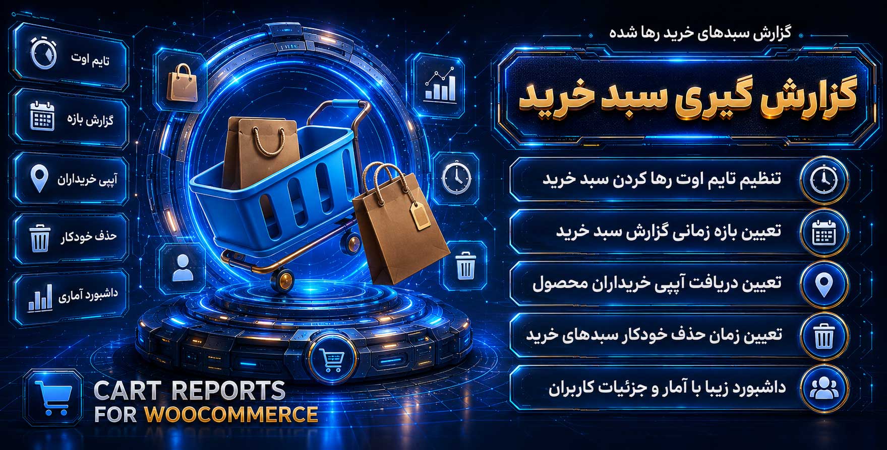 افزونه Cart Reports for WooCommerce | گزارشگیری پیشرفته سبدخرید کاربران در ووکامرس