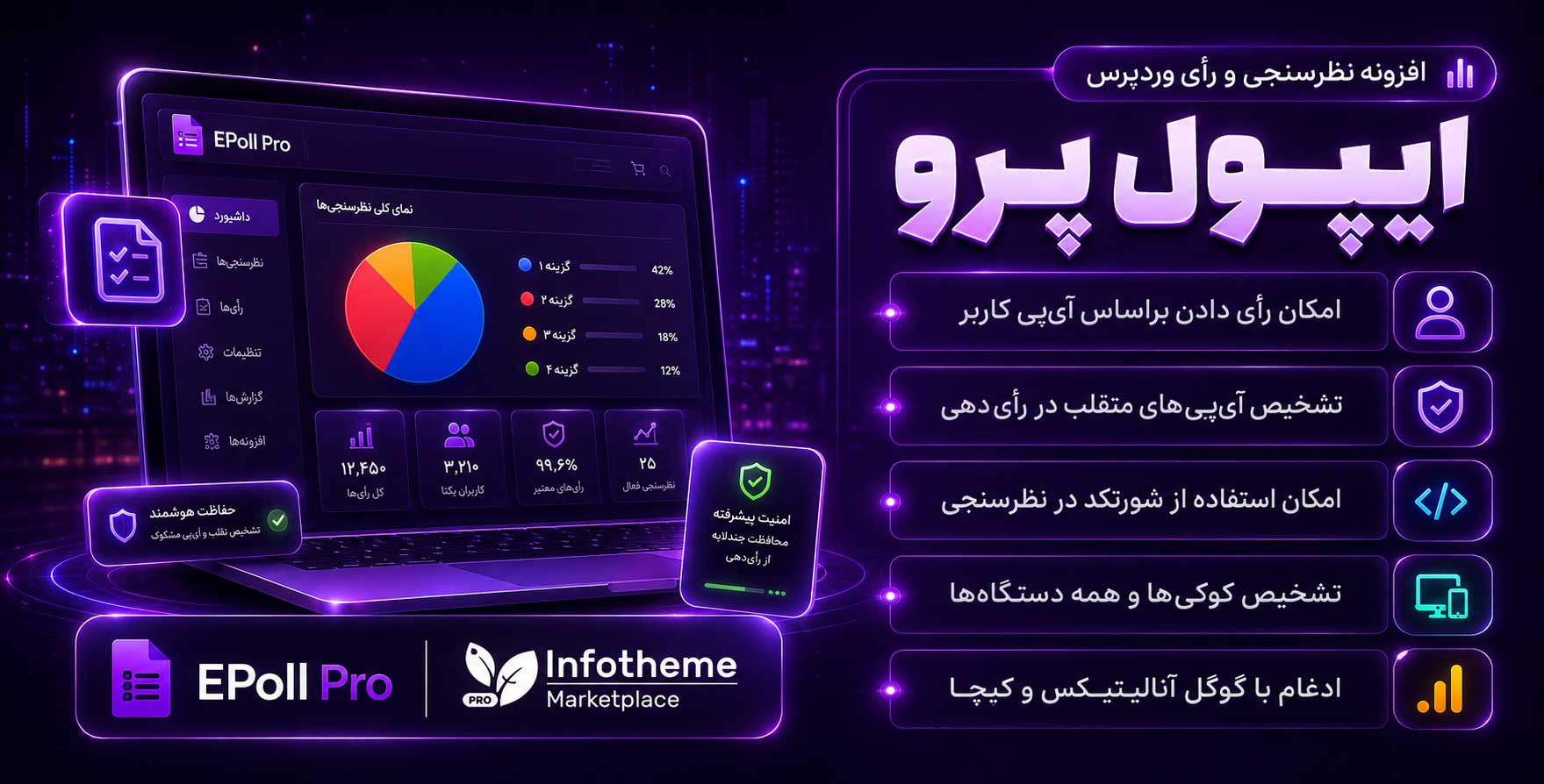 افزونه ePoll PRO | ای پول پرو | شماره یک افزونه نظرسنجی و رای گیری وردپرس