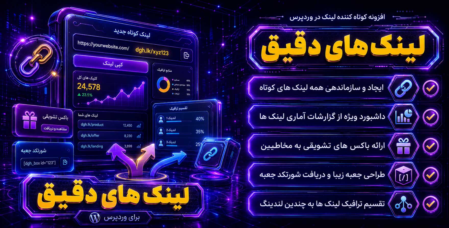 Exact Links Pro | پیشرفته ترین افزونه کوتاه کننده لینک های وردپرس با قابلیت های شگفت انگیز