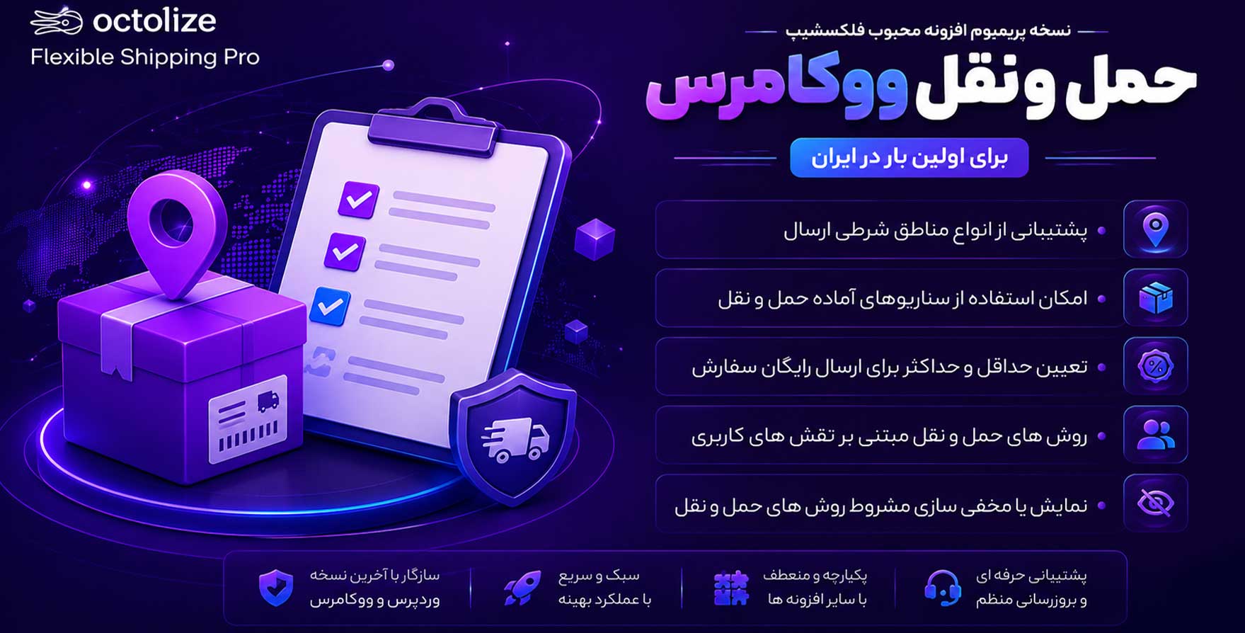 افزونه Flexible Shipping PRO WooCommerce | پلاگین محاسبه حمل و نقل در ووکامرس