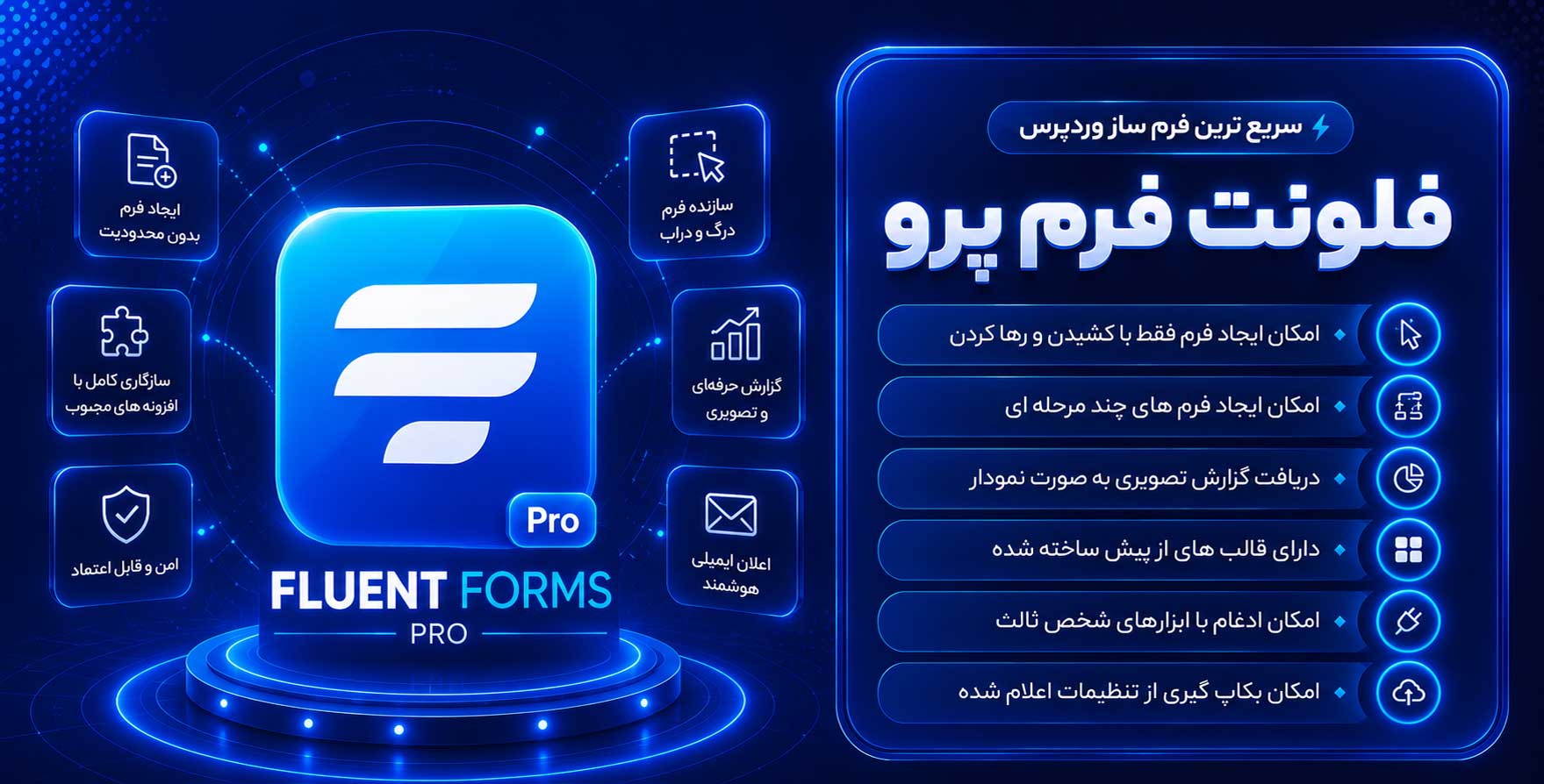 افزونه WP Fluent Forms Pro | سریع ترین افزونه فرم ساز وردپرس فلوئنت فرم پرو