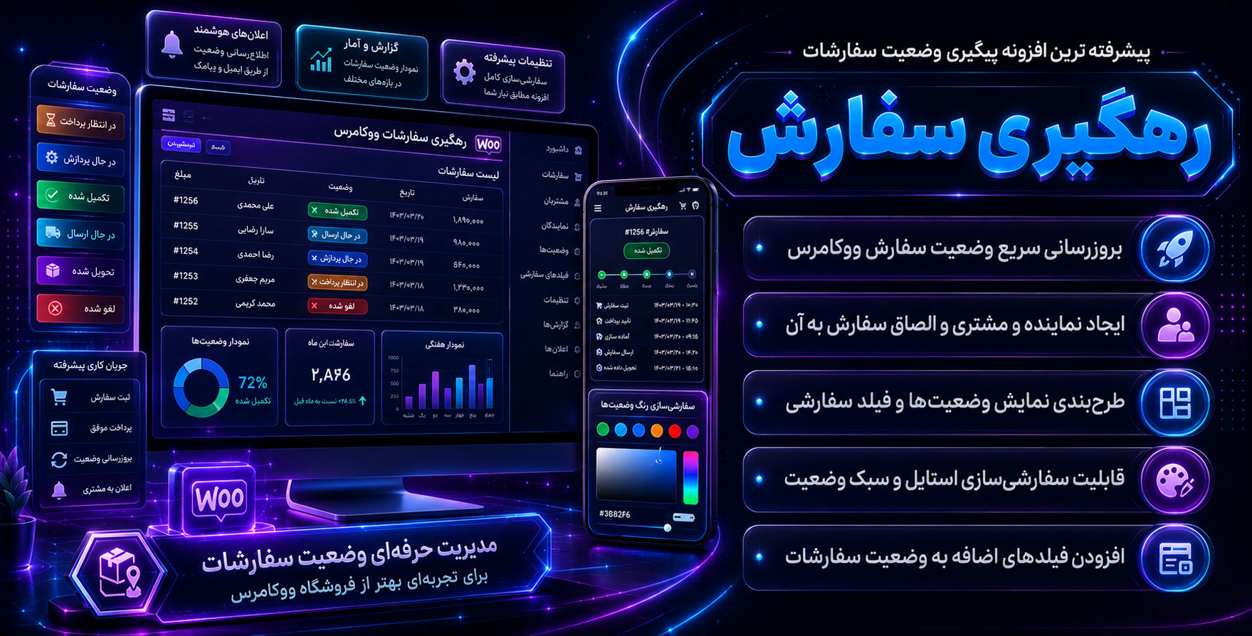 Order Tracking Pro | پیشرفته ترین افزونه پیگیری وضعیت سفارشات ووکامرس