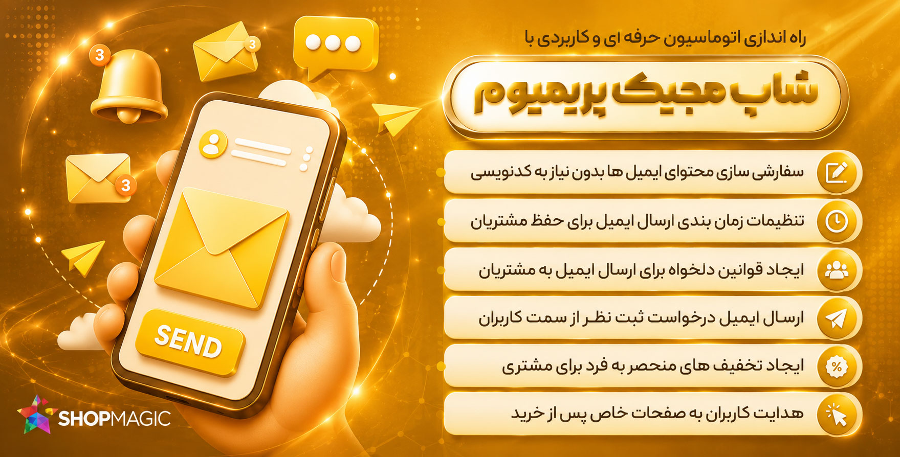 افزونه ShopMagic | افزونه راه اندازی اتوماسیون حرفه ای شاپ مجیک به همراه 10 افزودنی حرفه ای