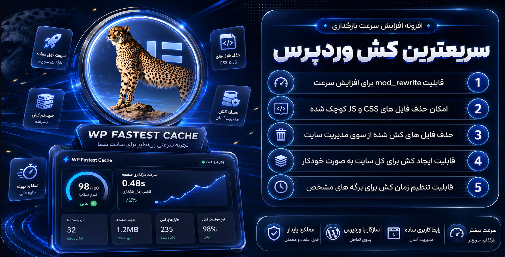 WP Fastest Cache Pro – نسخه پرمیوم افزونه کش وردپرس