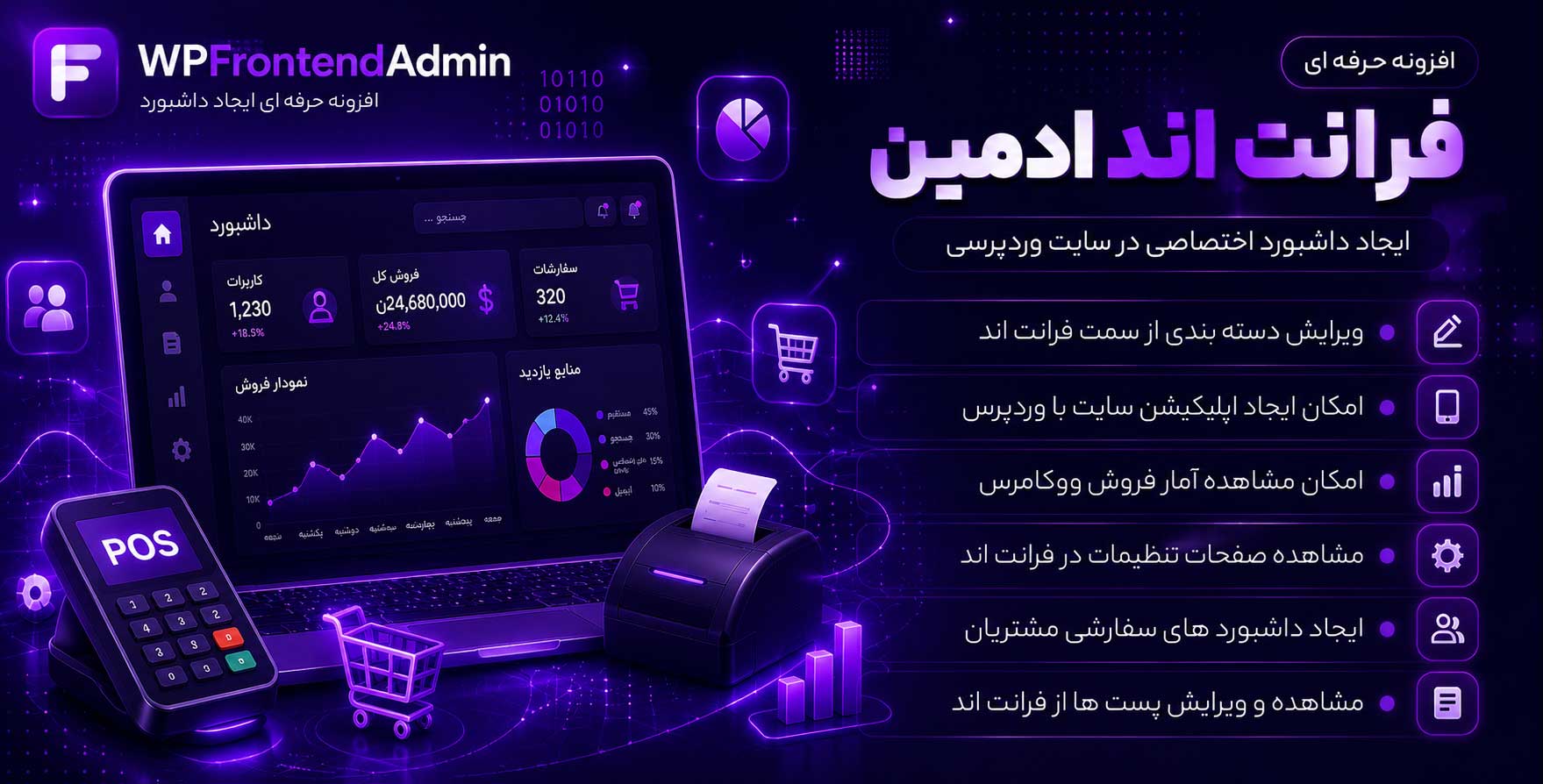افزونه WP Frontend Admin | ایجاد داشبوردهای فرانت اند برای وردپرس