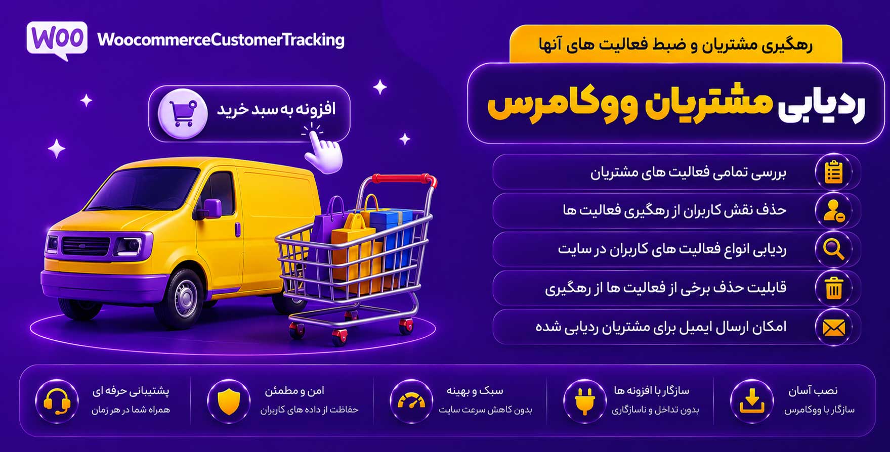 افزونه WooCommerce Customer Tracking | رهگیری مشتریان و ضبط فعالیت های آنها در ووکامرس
